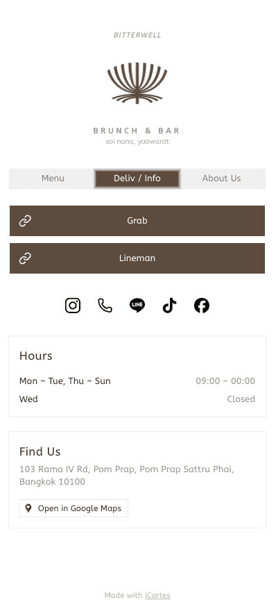 Contact page preview